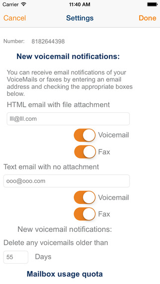 Broadvoice Voicemail Manager