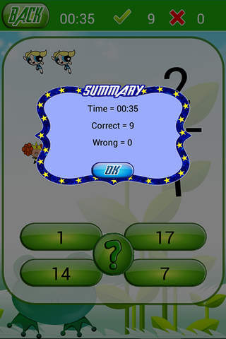 Math Facts Game For Powerpuff Girls Version screenshot 2