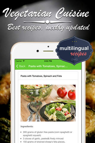 Vegetarian Food Cookbook. Quick and Easy Cooking Best recipes & dishes. screenshot 2