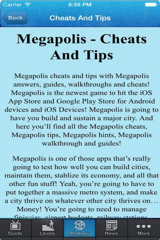 Guide for Megapolis - Tips, Guide, Video, News screenshot 4