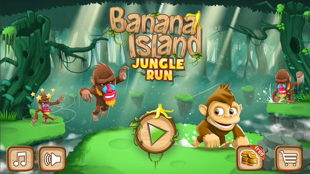 Banana Island Jungle Run: Monkey Kong Runner - Danger Dash Arcade Game