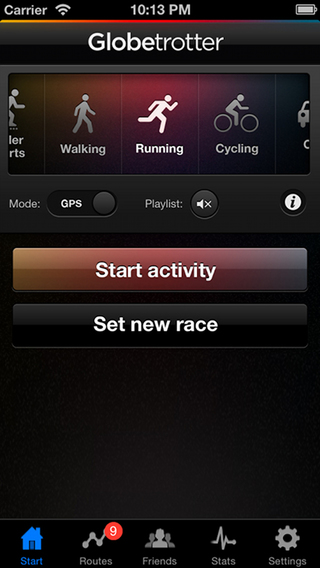 Globetrotter: Virtually Travel the World while Running Biking Driving Swimming and more