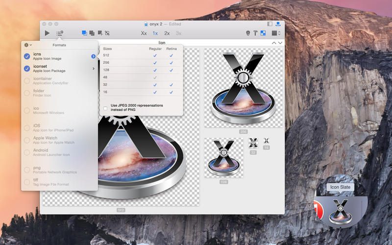 Icon Slate 4.6.0 Mac 破解版 - 方便易用的多分辨率图标生成工具