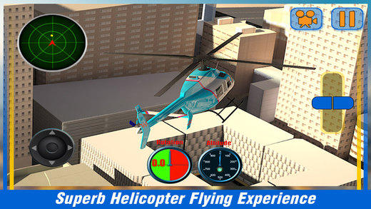City Helicopter Flying Simulator – Fly Air Copter Over the Urban Land