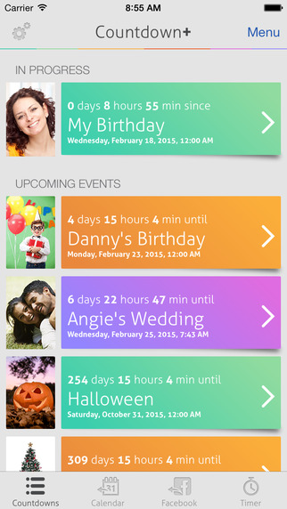 Countdown+ Event Reminders Lite Calendar and Event Countdowns with Timer presets