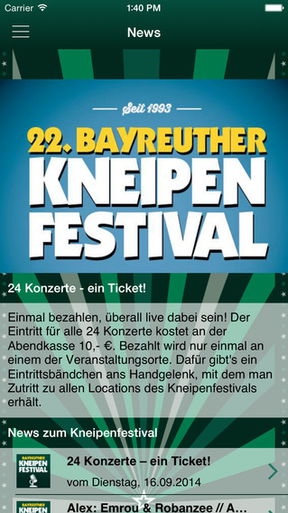 免費下載娛樂APP|Bayreuther Kneipenfestival app開箱文|APP開箱王