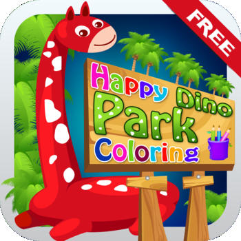 Happy Dino Park Coloring LOGO-APP點子