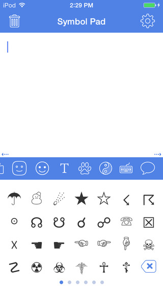 Symbol Pad - Unicode Smileys Icons Cool Fonts Characters Symbols Keyboard Emoji Art for Texting
