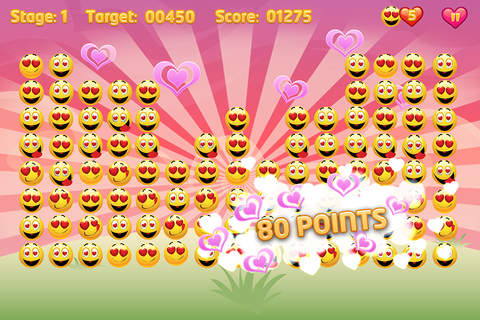 The Emoji Valentine Match-Up - Crazy Smileys of Hearts Free screenshot 3