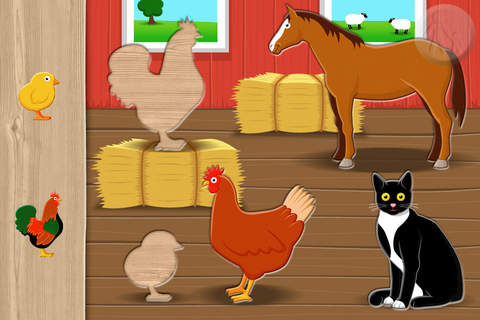 Farmyard Animals Kids Puzzle screenshot 2