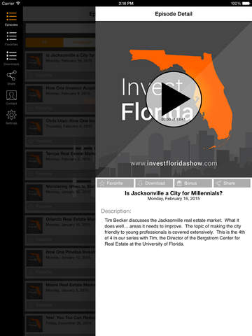 【免費商業App】Invest Florida - Real Estate Show-APP點子