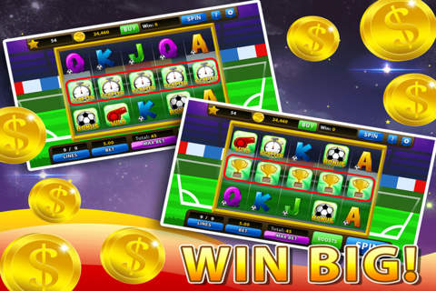 World Football Soccer Slots - Go For The Cup With This FREE Cash Spin Bonus Casino Game screenshot 2