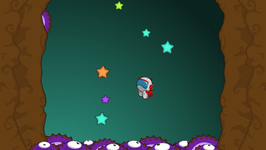 【免費遊戲App】Astro Bouncer - Collect stars, and bounce around from wall to wall, but don't touch the spikes!-APP點子