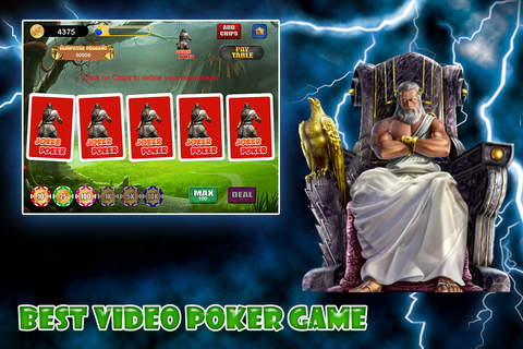 AAA Titan Olympus Way Video Poker Arcade screenshot 2