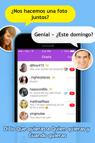 Chat for Instagram - Send private text messages, photos, voices and stickers to your insta.gram followers and friends screenshot 4