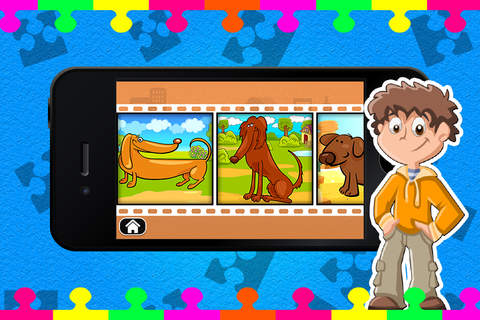 Puppy Jigsaw Puzzle - Preschool Learning Game for Kids and Toddlers screenshot 2