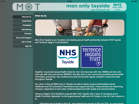 Men Only Tayside - Tablet screenshot 2