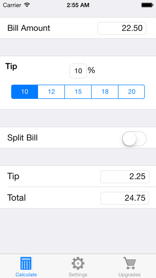 Tip Utility - Tip Calculator Check Splitter Bill Tracker