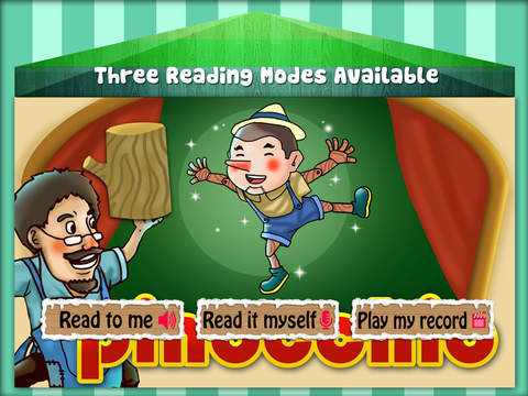 Pinocchio HD - free interactive bedtime story for kids