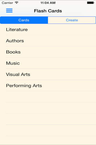 Arts And Literature Flash Card Series Pro screenshot 3