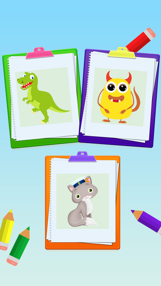Paint Dress up your animals- drawing coloring and dress up game for kids