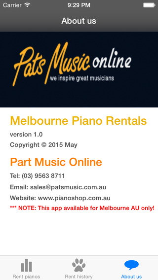 免費下載生活APP|Melbourne Piano Rentals from Piano Shop AU app開箱文|APP開箱王