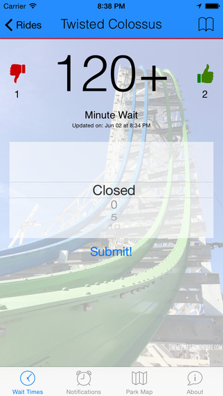 免費下載旅遊APP|Wait Times for Six Flags Magic Mountain app開箱文|APP開箱王