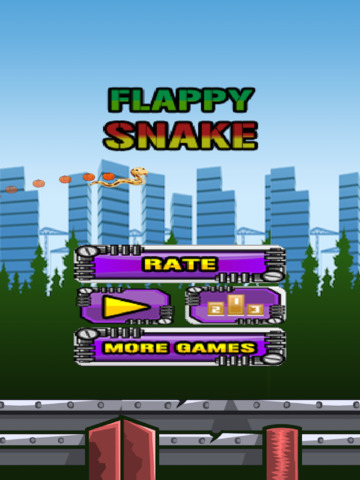 【免費遊戲App】AA+ Flappy Snake city Adventure-APP點子