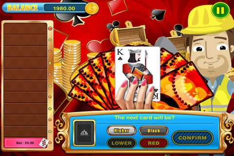 $$$ Hit it and Win Big Money High-Low Casino Games - Play Cash Jackpot Cards (Hi-Lo) Bonanza Free screenshot 3