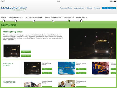 Stagecoach Group Media and Investor App screenshot 3