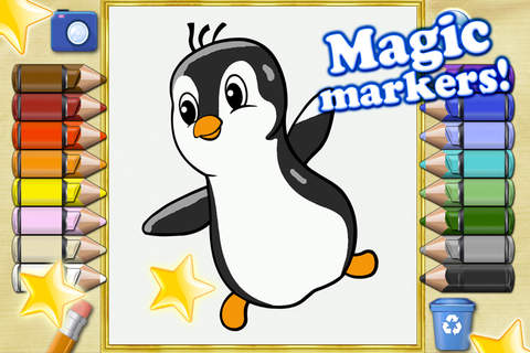 Coloring books for toddlers Deluxe - Colorize ocean animals and fish screenshot 3