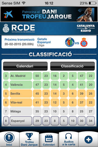 R.C.D. Espanyol a Catalunya Ràdio screenshot 4