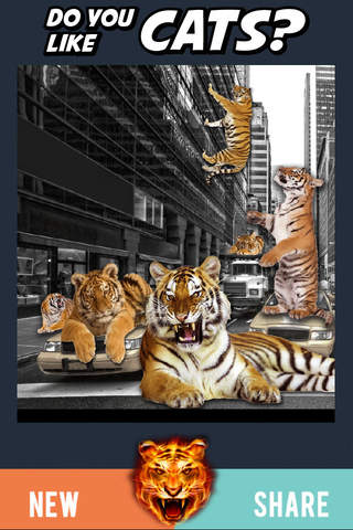 Tiger Sticker Photo Editor PRO: Draw/Stamp Tigers Animal Prank screenshot 3
