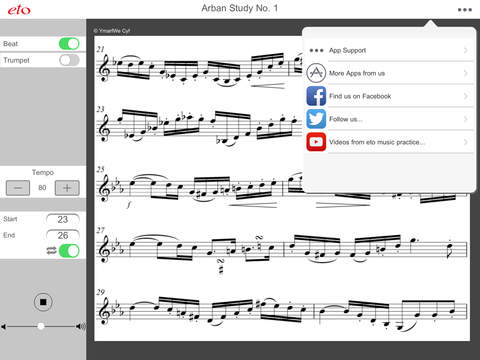 Arban Study No. 1 - Advanced Trumpet Practice screenshot 2