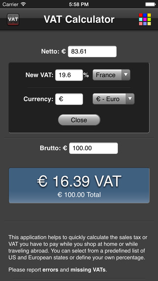 【免費財經App】VAT Calculator-APP點子