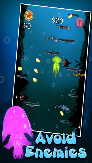 【免費遊戲App】Jellyfish Go Jump! PRO - Underwater Deep Sea Scary Ocean Fantasy-APP點子