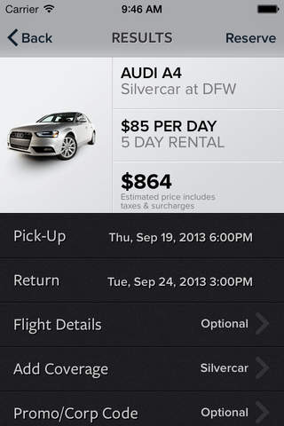 Audi on demand Car Rental screenshot 3