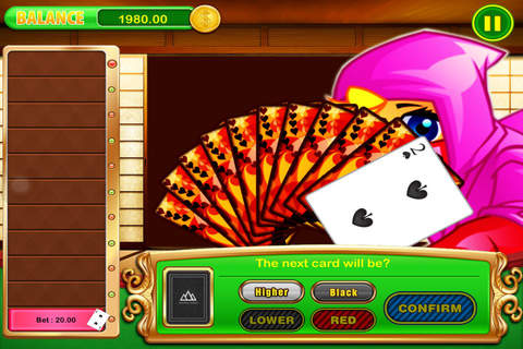 Ninja Fire Adventure Blast Hi-Lo in Vegas Casino Tower Free screenshot 3