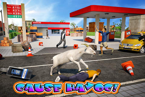 Crazy Goat in Town 3D screenshot 2