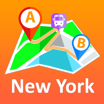 New York City offline map with public transport route planner for my journey LOGO-APP點子