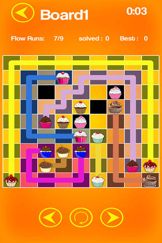 Cupcake Flow Free : Match The Cupcakes screenshot 2