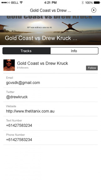 【免費娛樂App】Gold Coast vs Drew Kruck Podcast-APP點子