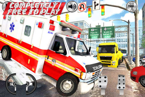 Emergency Ambulance Parking Simulator 3D – Medical Healthcare Transport and Paramedic Assistance screenshot 2