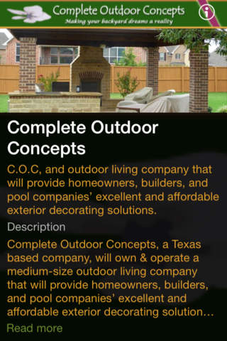 Complete Outdoor Concepts screenshot 2