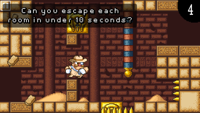 Duke Dashington - "fun platformer in 10 second bursts" - review by @148apps
