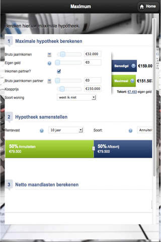 De Hypotheek App screenshot 2