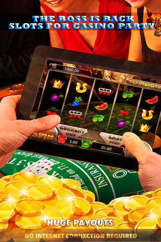 The Boss is Back Slots for Casino Party - FREE Slot Game Spin for Win screenshot 2