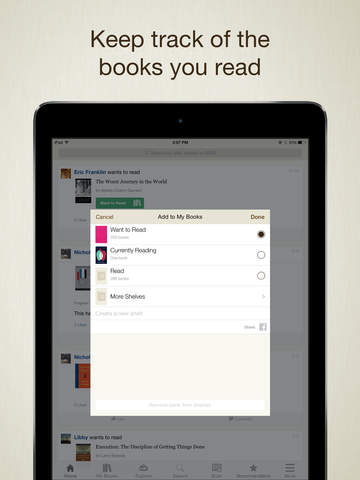 【免費書籍App】Goodreads – Book Recommendations and Reviews for great Books and eBooks-APP點子