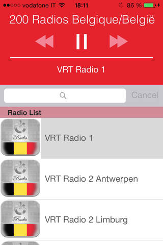 200 Radios Belges : Actu, Musique, Foot (BE) screenshot 2