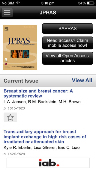 【免費醫療App】Journal of Plastic, Reconstructive & Aesthetic Surgery-APP點子